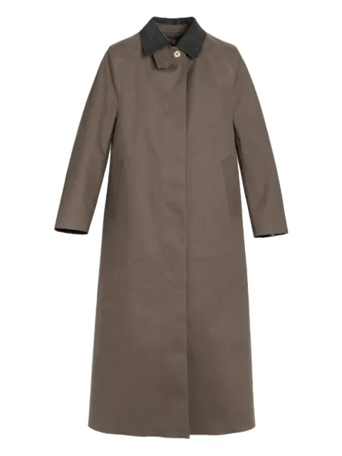 Barrie button-fastening raincoat Brown C318951