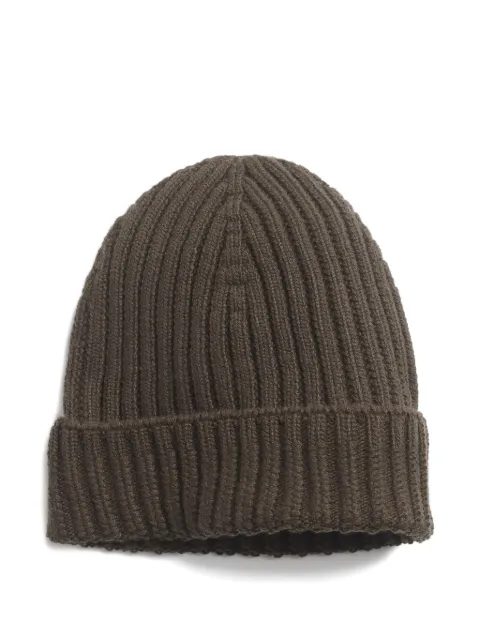 Barrie ribbed cashmere beanie Green A00C30831
