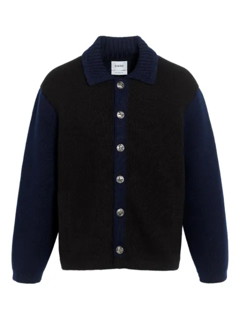 Barrie colour-block button cardigan Black C318948