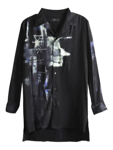 Y's graphic-print shirt Black YLB13210