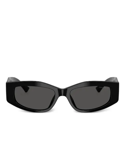 Jimmy Choo Eyewear geometric-frame sunglasses Black JC5046BU500087