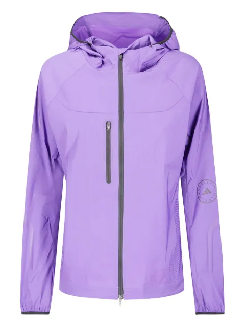 adidas by Stella McCartney hooded zip-front running jacket Purple JX9082