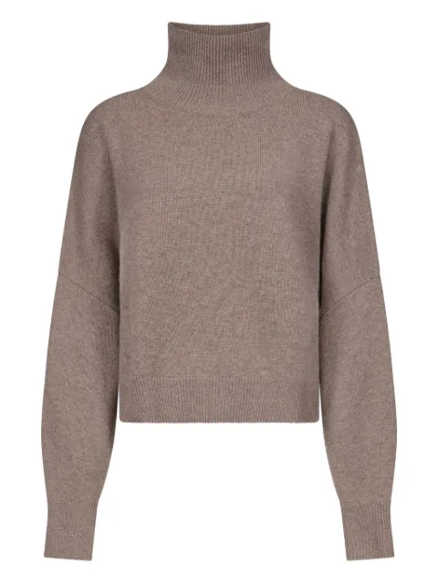 LouLou de Saison Luke ribbed-collar wool sweater Brown LUKE