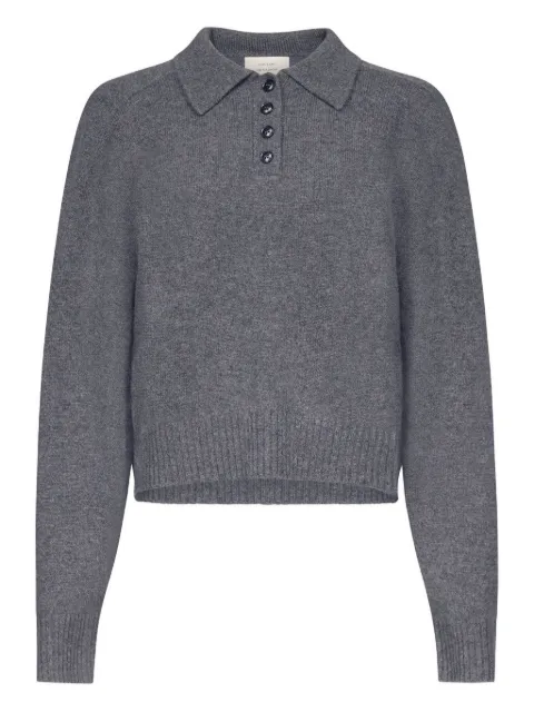LouLou de Saison Homere LDS polo-neck ribbed sweater Grey HOMERELDS