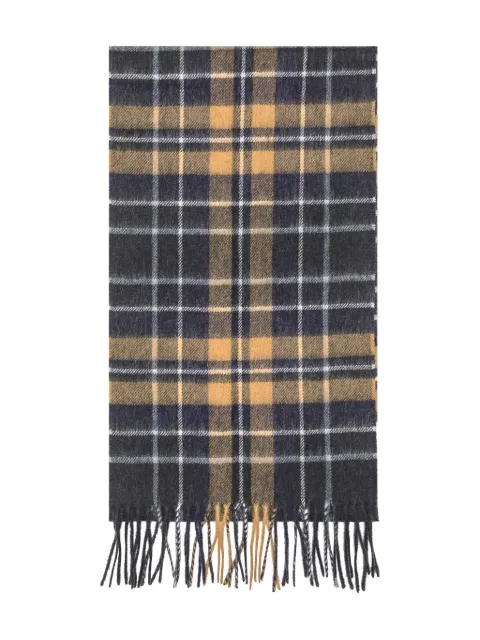 Barbour check-pattern scarf Blue USC0137GN92