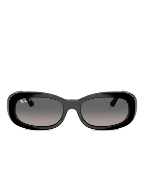 Ray-Ban oval-frame sunglasses Black RB2221F901M3