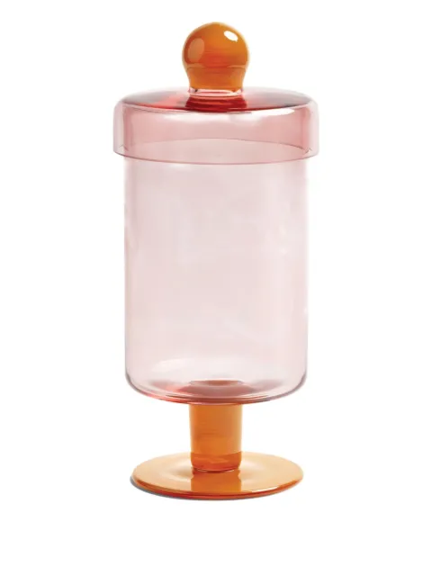 &k Amsterdam Duo pedestal cookie jar (11.5cm x 27cm) Pink 150404