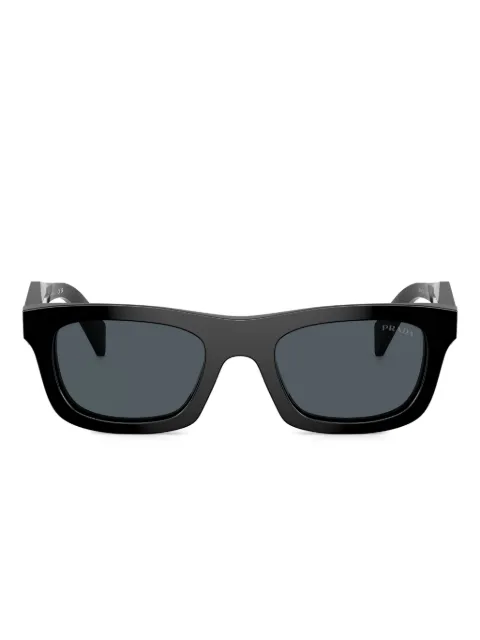 Prada Eyewear engraved square-frame sunglasses Black SPRC0616K70B