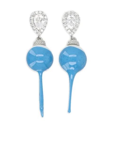 Ottolinger crystal-embellished drop earrings Silver 12590242503