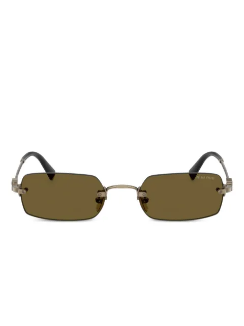 Miu Miu Eyewear rectangle-frame sunglasses Gold SMUB5026C09Z