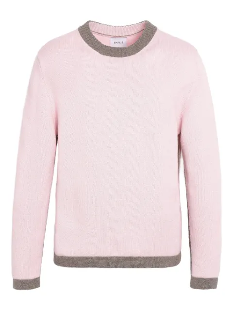 Barrie round-neck cashmere knit Pink C318351