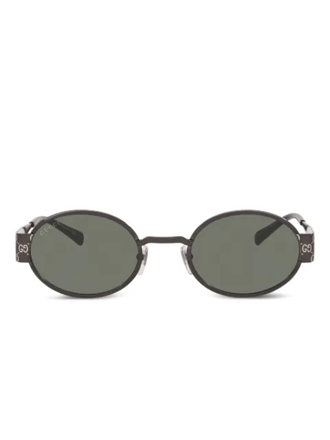 Gucci Eyewear GG-pattern oval-frame sunglasses Grey GC0026174100L1