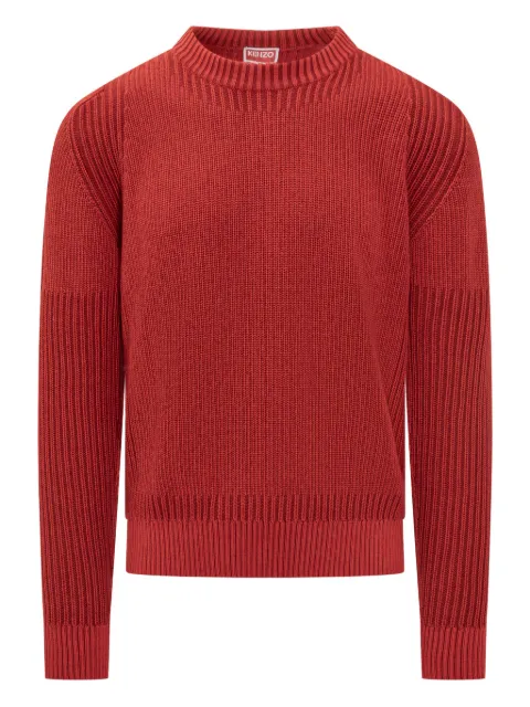 Kenzo Boke Flower 2.0 ribbed-knit sweater Red FF65PU7403LH