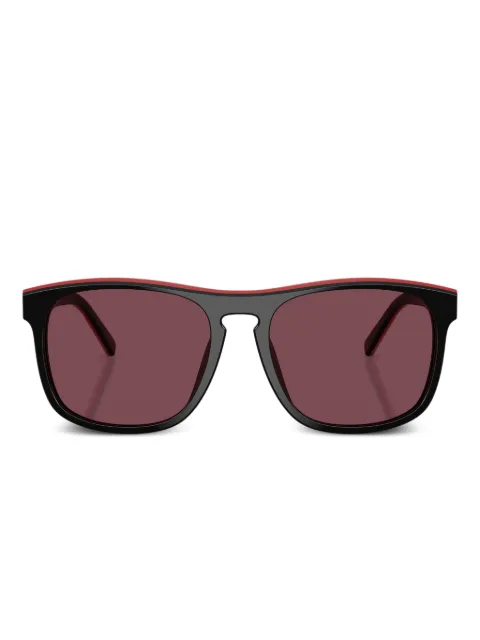 SCUDERIA FERRARI contrast-border square-frame sunglasses Black FZ6020U7411E