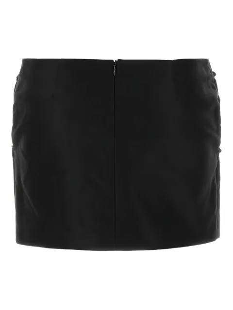 Magda Butrym rose-detail mini skirt Black 339725