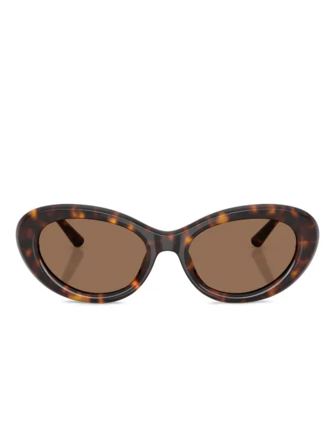 Dolce & Gabbana Eyewear tortoiseshell oval-frame sunglasses Green DG451950273