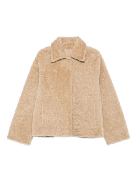 Arma shearling collared jacket Neutrals 110L25608602