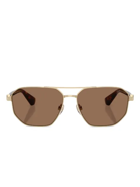 Burberry Eyewear geometric-frame sunglasses Gold BE3166110973