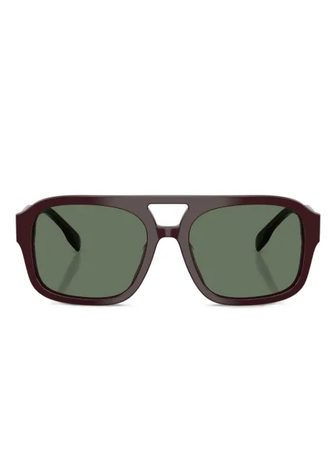 Tory Burch double-bridge logo-detail sunglasses Purple TY7224