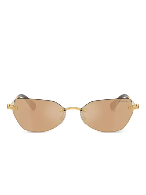 Swarovski Eyewear crystal-embellished tortoiseshell sunglasses Gold SK703840077J