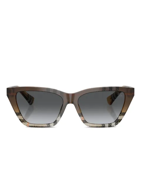 Burberry Eyewear check-pattern cat-eye sunglasses Neutrals BE4468