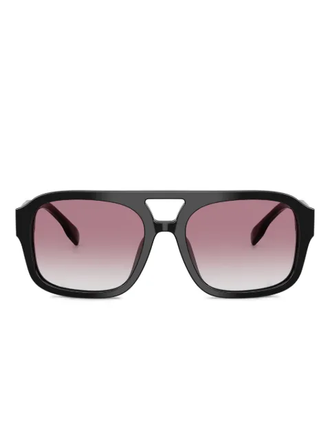 Tory Burch double-bridge square-frame sunglasses Black TY7224