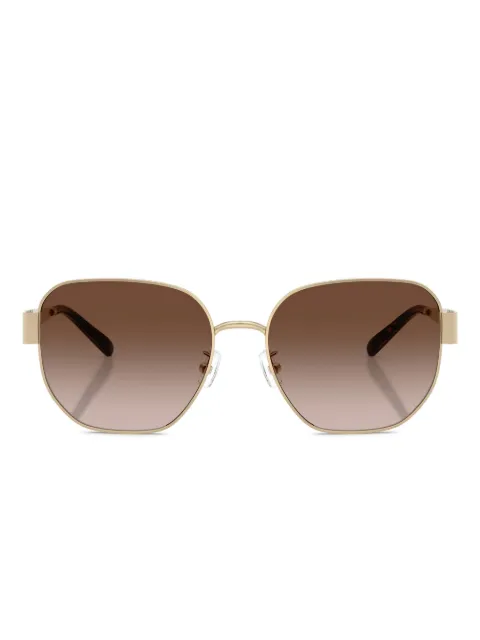 Tory Burch tortoiseshell round-frame sunglasses Gold TY6117334613