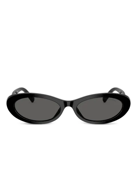 Tiffany & Co Eyewear oval-frame tinted sunglasses Black TF4250