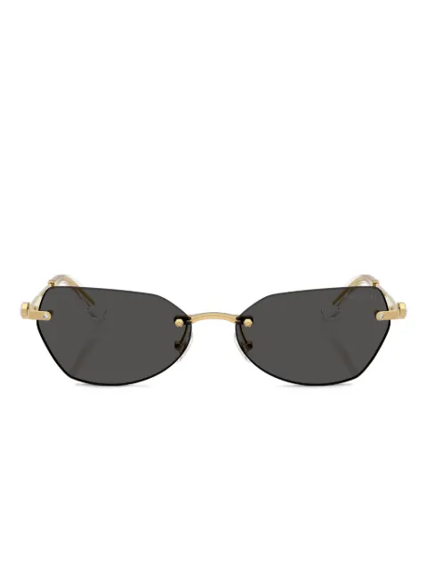 Swarovski Eyewear crystal-embellished cat-eye sunglasses Gold SK7038