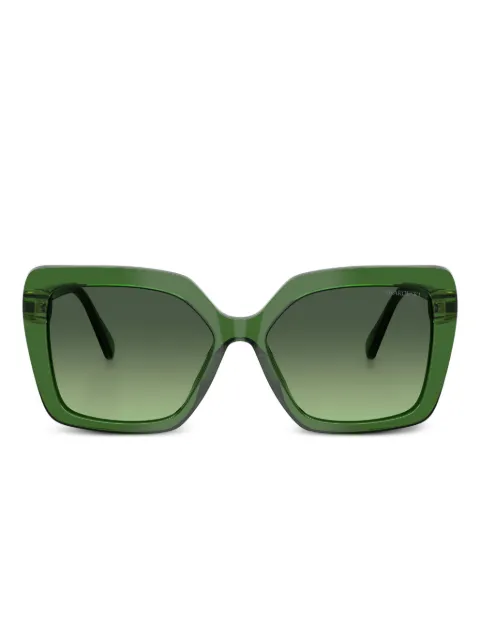 Swarovski Eyewear crystal-embellished square sunglasses Green SK604910812A