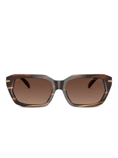 Michael Kors geometric-frame sunglasses Brown MK2265U4039T5