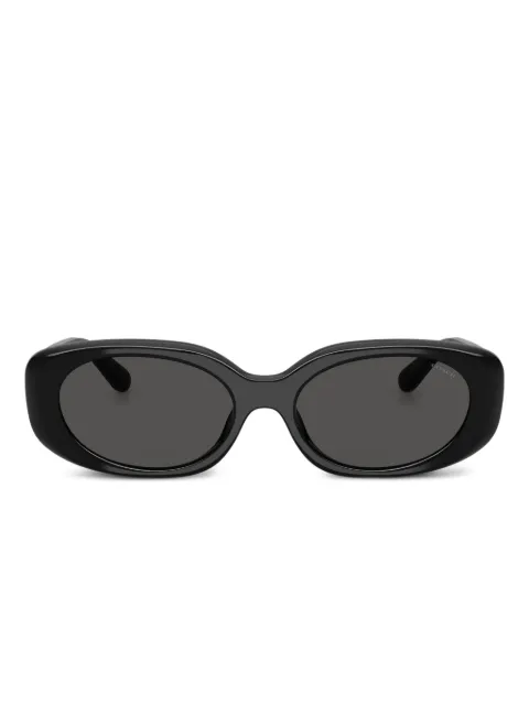 Coach oval-frame logo sunglasses Black HC8443D500287