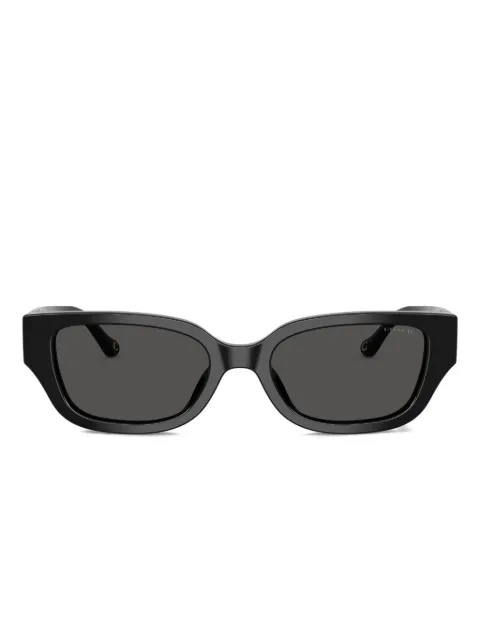 Coach logo-plaque square sunglasses Black HC8439U500287
