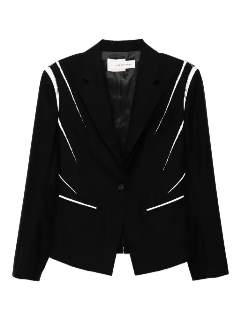 Feng Chen Wang wool blazer Black FWF20JK01