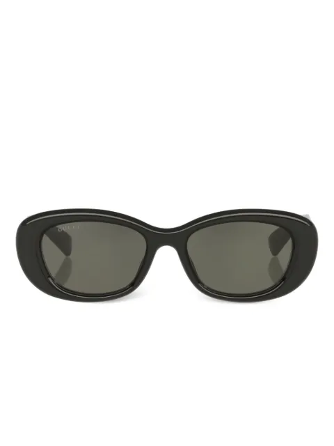 Gucci Eyewear GG-logo oval-frame sunglasses Black GC0023811100B2