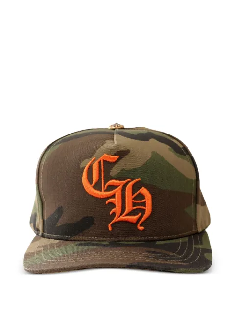 Chrome Hearts camouflage-print logo-embroidered cap Green CHRM0087