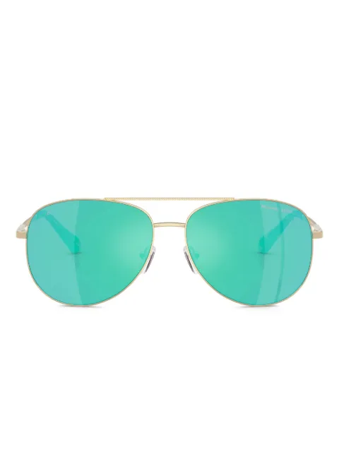 Michael Kors chain-detail pilot sunglasses Gold MK1172101425