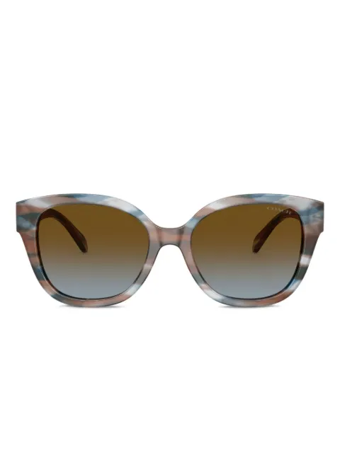 Coach marble-effect sunglasses Blue HC8438U589913