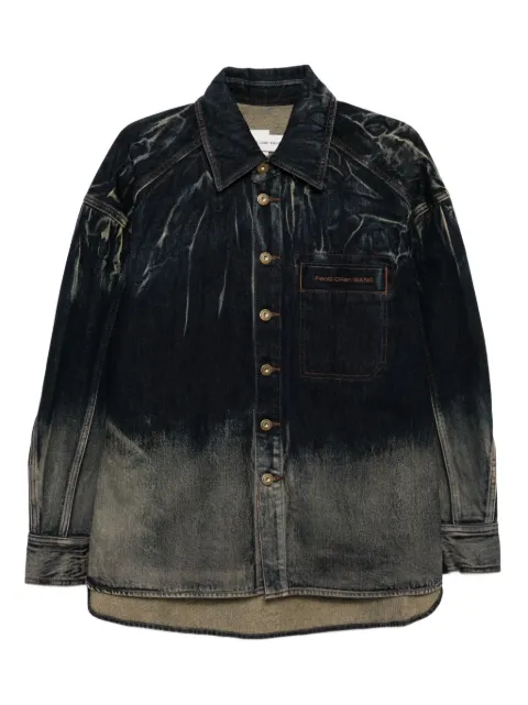 Feng Chen Wang gradient denim jacket Blue FUF20JK15
