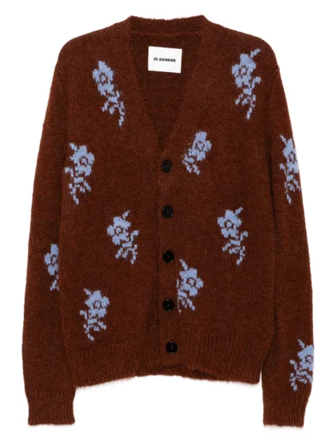 Jil Sander floral-print cardigan Brown J22HP0047J14786