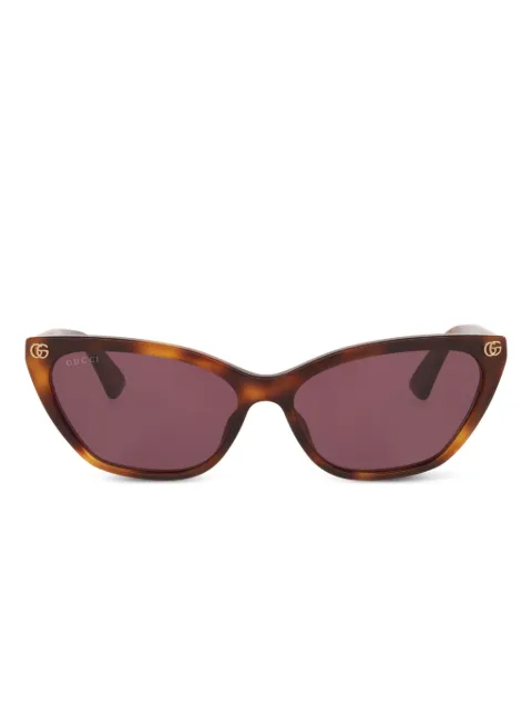 Gucci Eyewear logo-detail cat-eye sunglasses Green GC0023714402B2