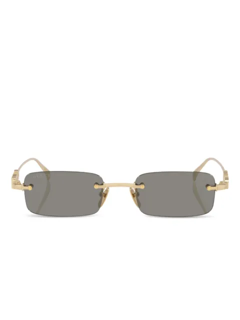 Gucci Eyewear logo-detail sunglasses Gold GC0023682300L8