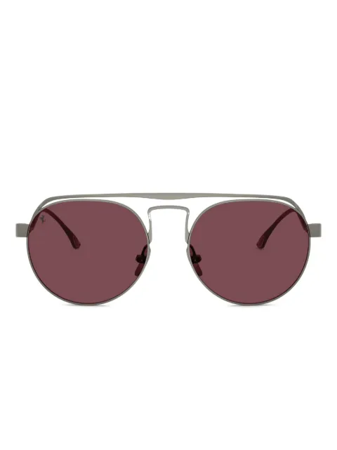 Ferrari round-frame double-bridge sunglasses Grey FH1025T3111E