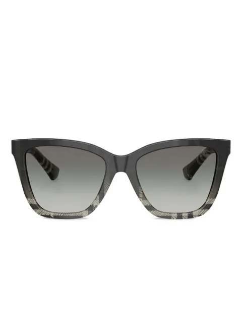 Burberry Eyewear check-pattern cat-eye sunglasses Grey BE4478420687