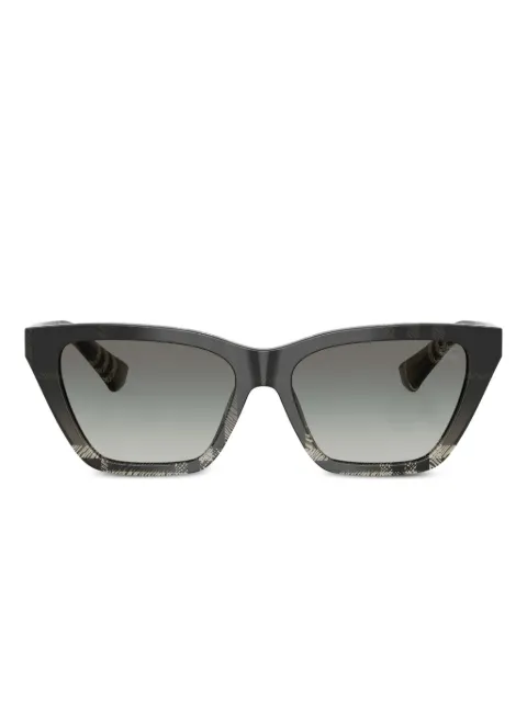 Burberry Eyewear check-pattern cat-eye sunglasses Black BE4468