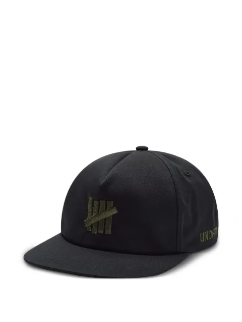 Undefeated stencil snapback cap Black 90422