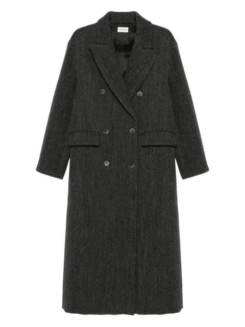 P.A.R.O.S.H. herringbone double-breasted coat Grey D430388LOWOLF