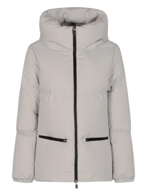 Herno logo-print padded jacket Neutrals PI002045D12840