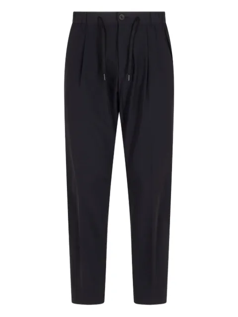 Herno drawstring-waist straight-leg trousers Black PT000155U12773