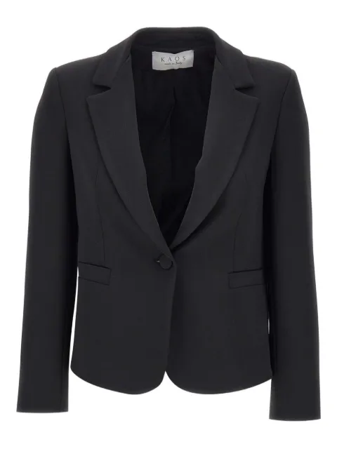kaos notched-lapel single-button blazer Black RI1CO0160